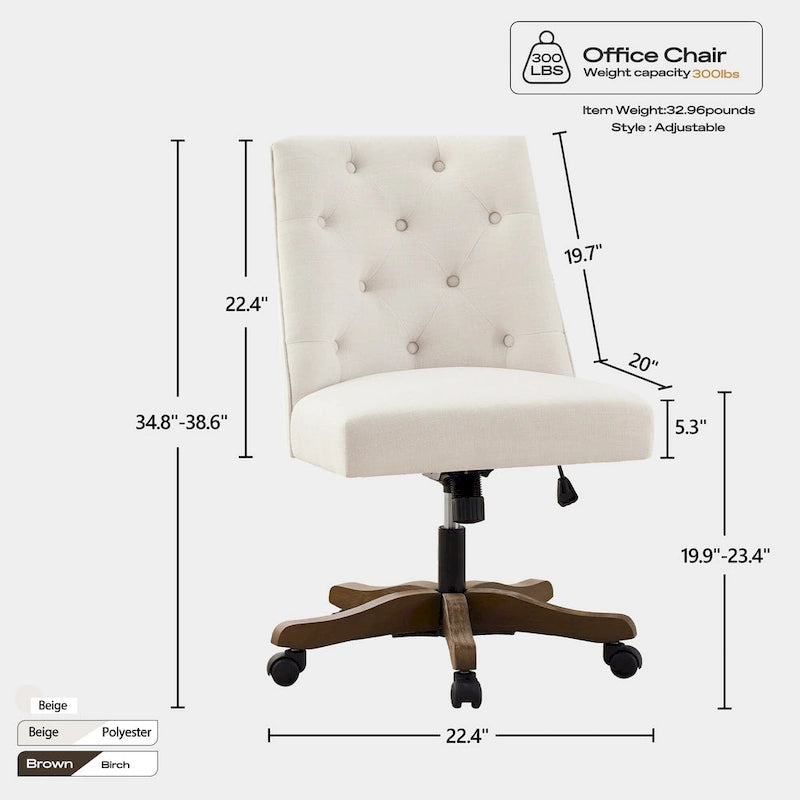 Fauteuil de bureau pivotant rembourré