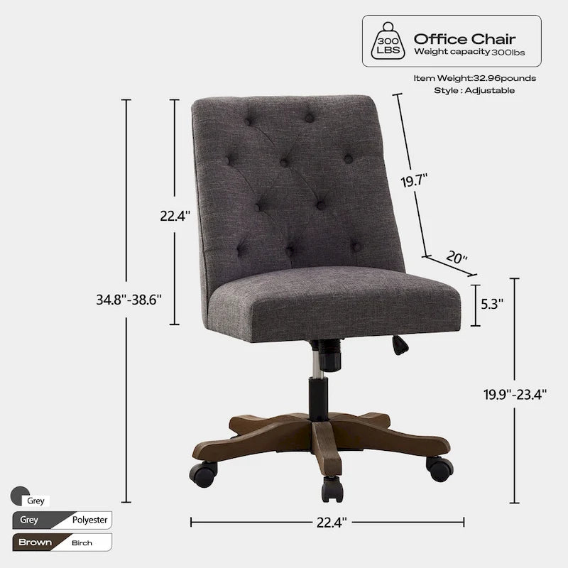 Fauteuil de bureau pivotant rembourré