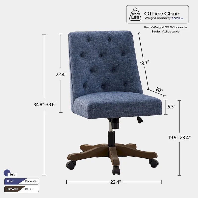 Fauteuil de bureau pivotant rembourré