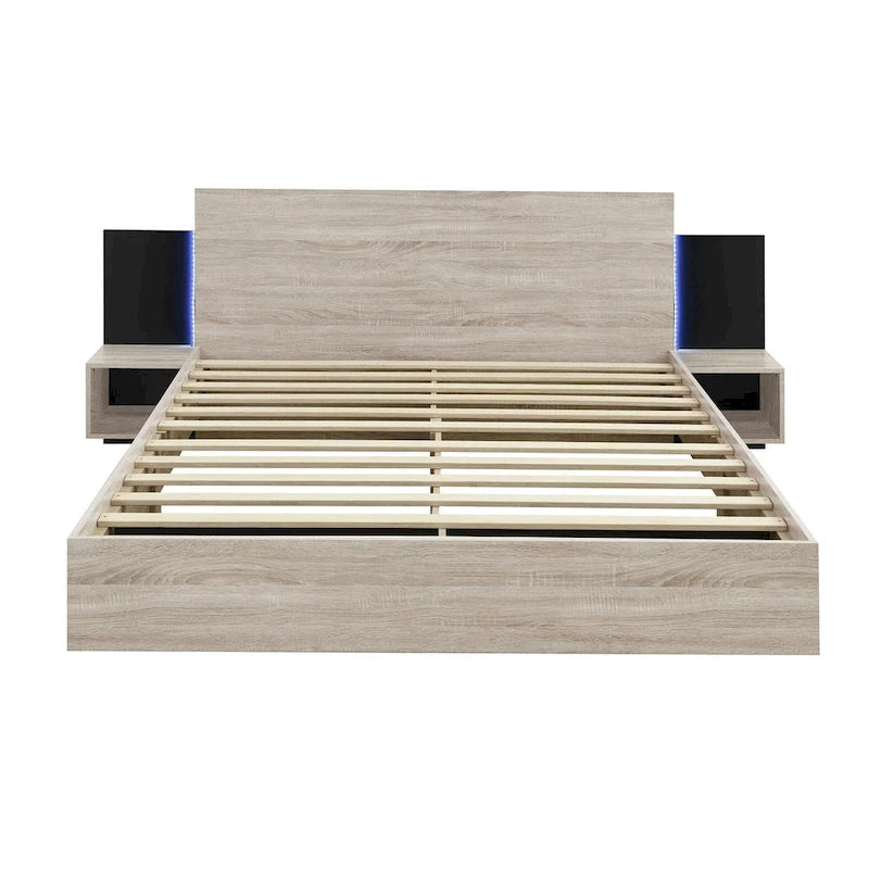 Lit plateforme flottant de style moderne