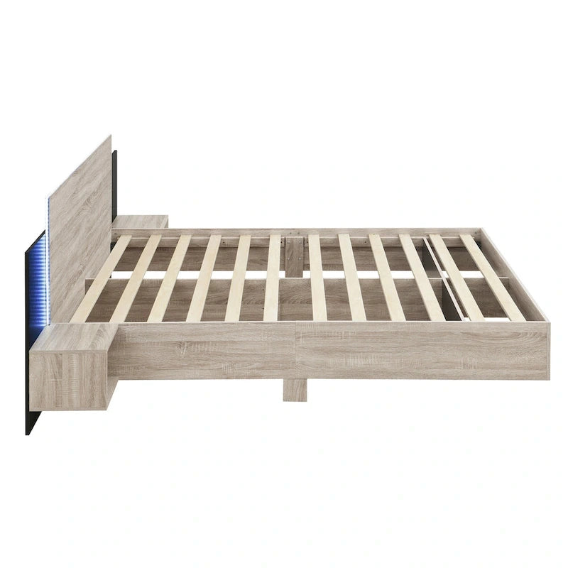 Lit plateforme flottant de style moderne