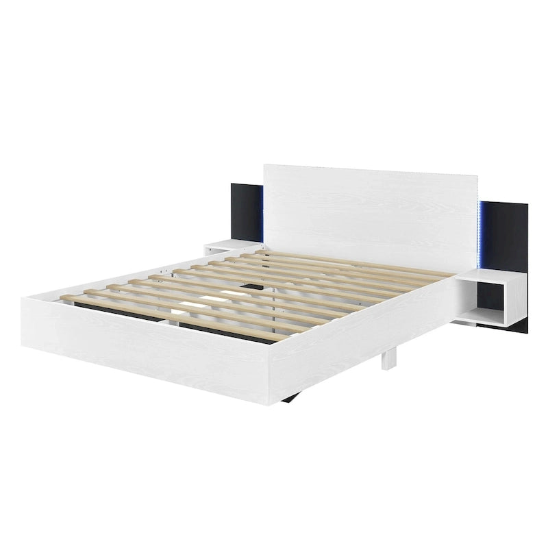 Lit plateforme flottant de style moderne