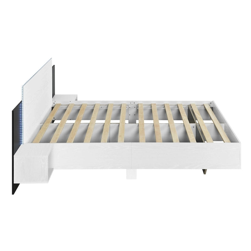 Lit plateforme flottant de style moderne
