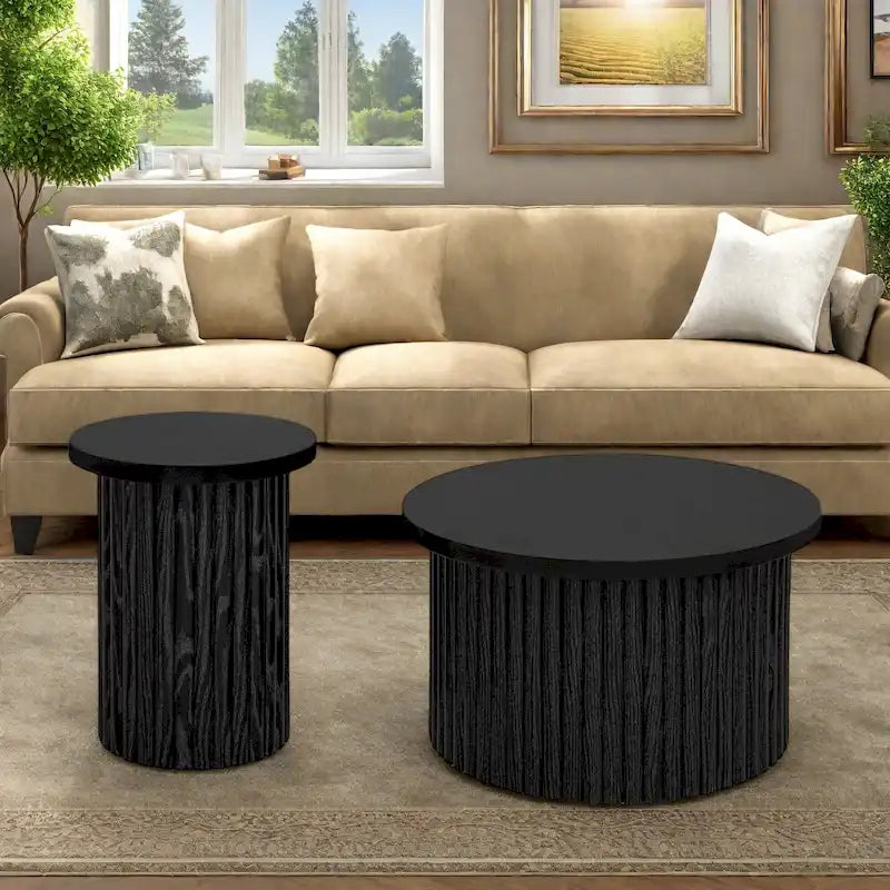 Table basse gigogne ronde moderne