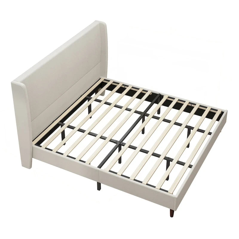 Lit King size tapissé de luxe