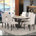 Chaises de salle à manger rembourrées de style moderne (lot de 6)