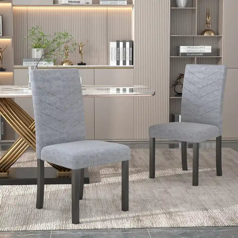 Chaises de salle à manger rembourrées de style moderne (lot de 6)