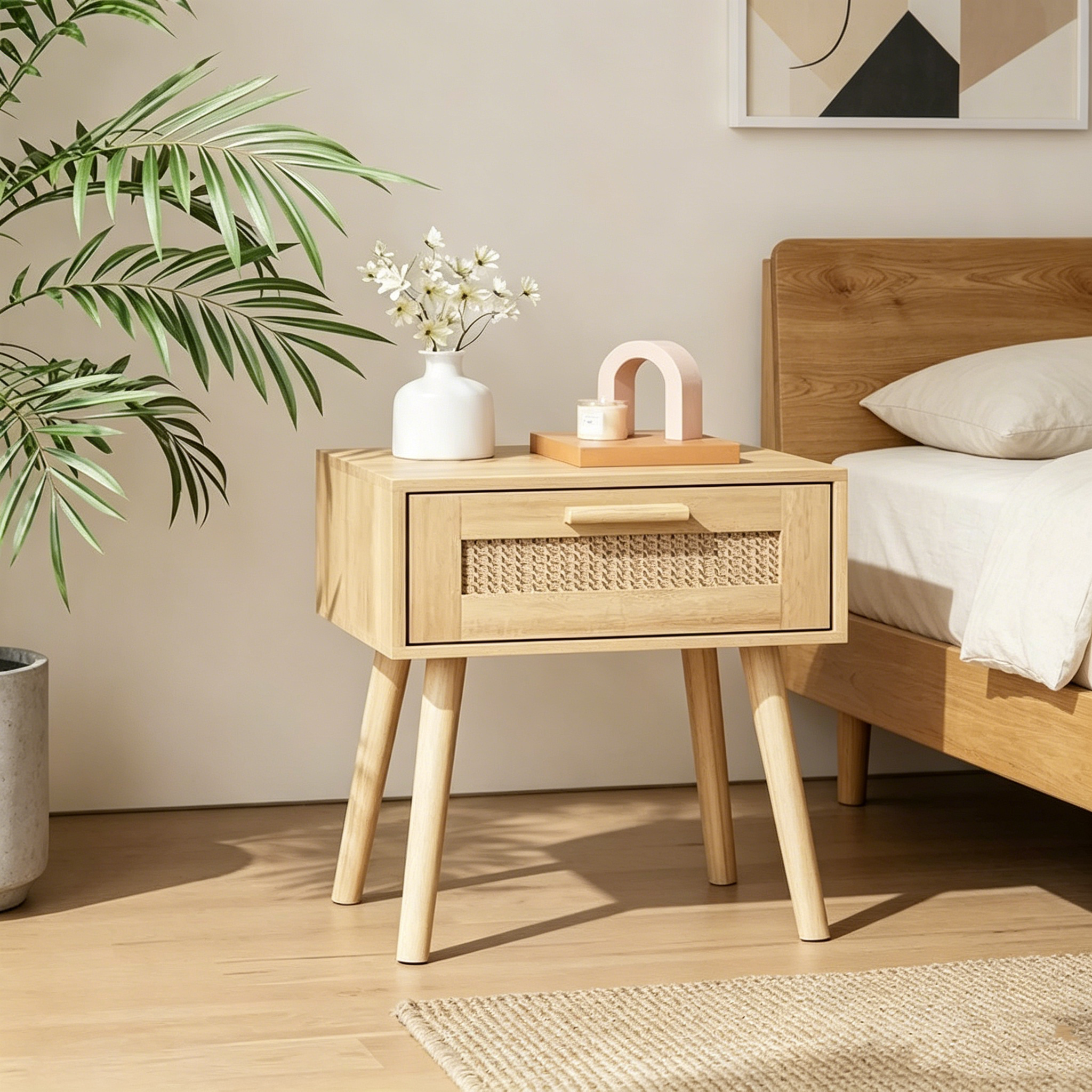 Tables de nuit en bois pour chambre à coucher
