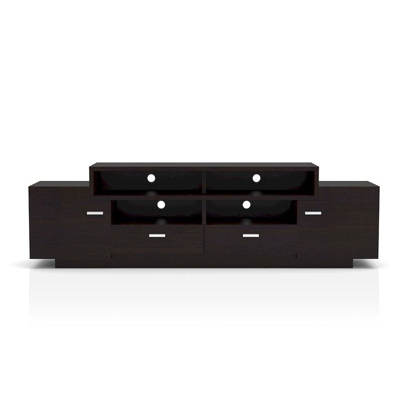 Meuble TV en bois double tiroir de 178 cm de style moderne