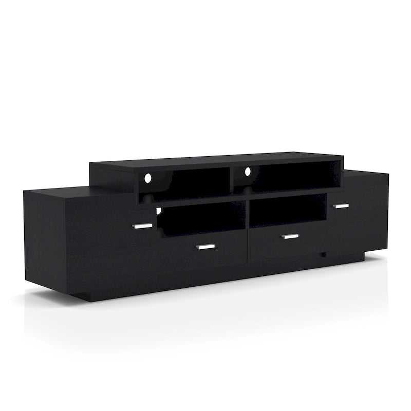 Meuble TV en bois double tiroir de 178 cm de style moderne