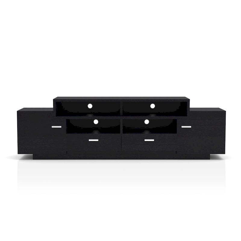Meuble TV en bois double tiroir de 178 cm de style moderne