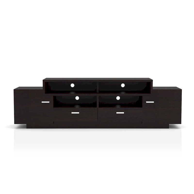 Meuble TV en bois double tiroir de 178 cm de style moderne
