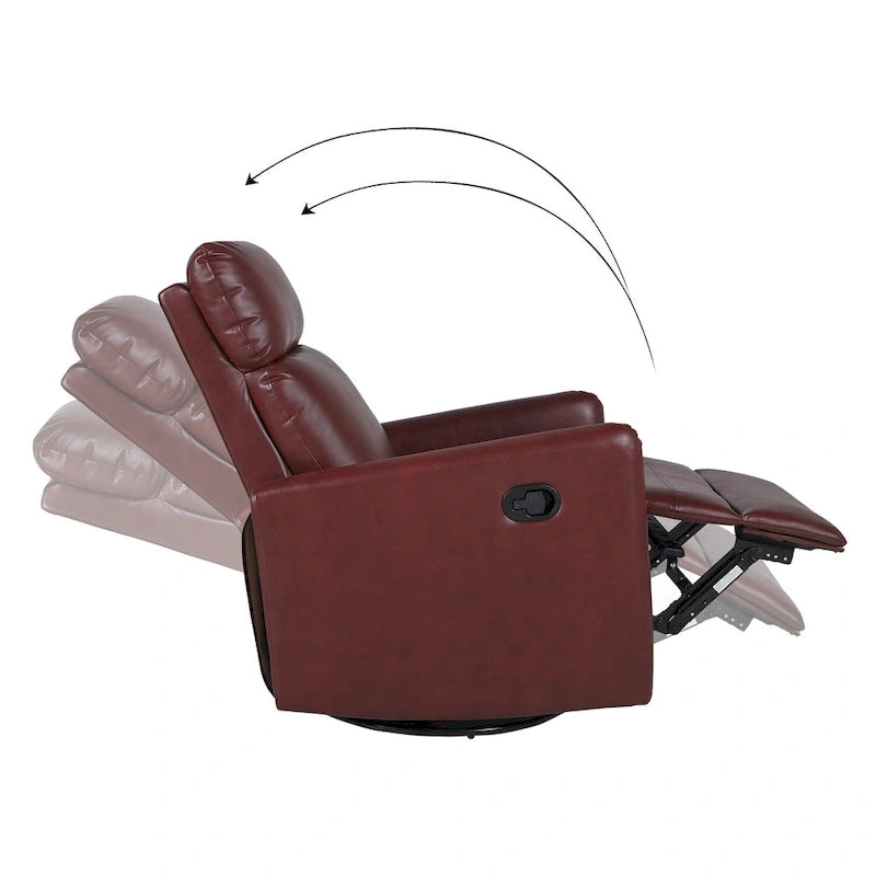 Fauteuil relax pivotant manuel classique
