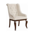 Chaises de salle à manger à dossier capitonné et coussin moelleux (lot de deux)