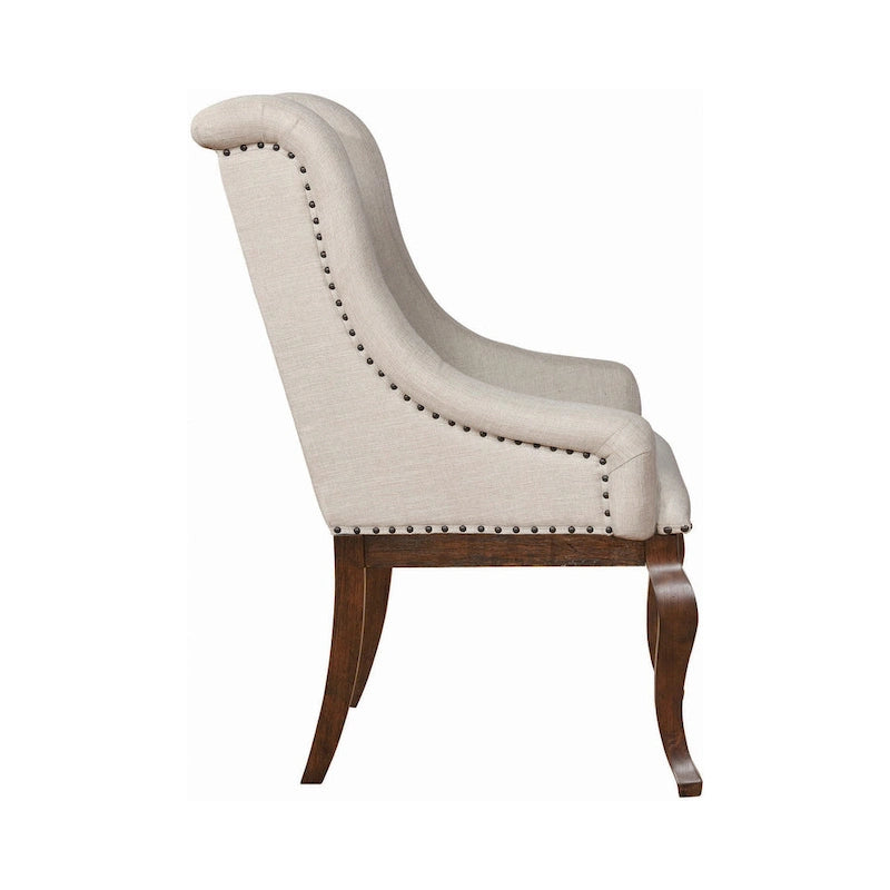 Chaises de salle à manger à dossier capitonné et coussin moelleux (lot de deux)