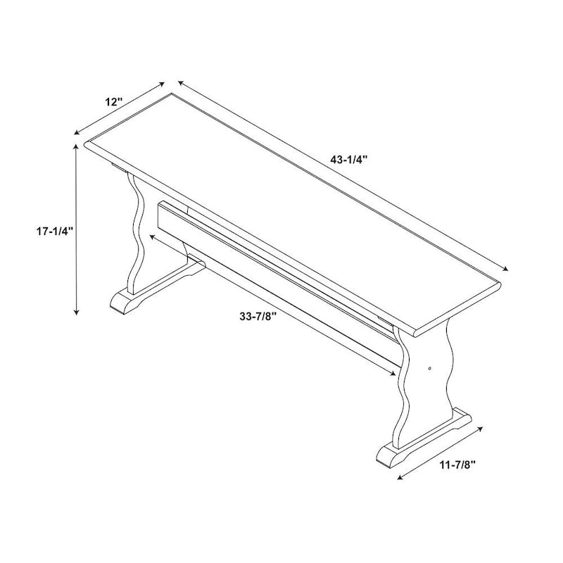Chaise et banc de salle à manger Honey Pine
