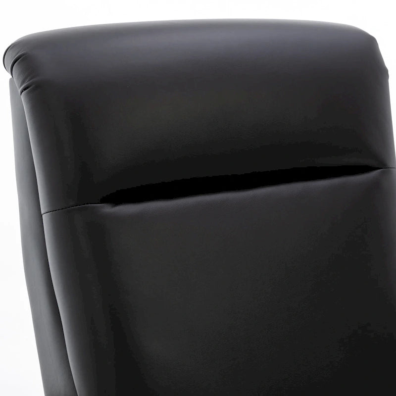 Fauteuil inclinable en cuir et bois de qualité supérieure