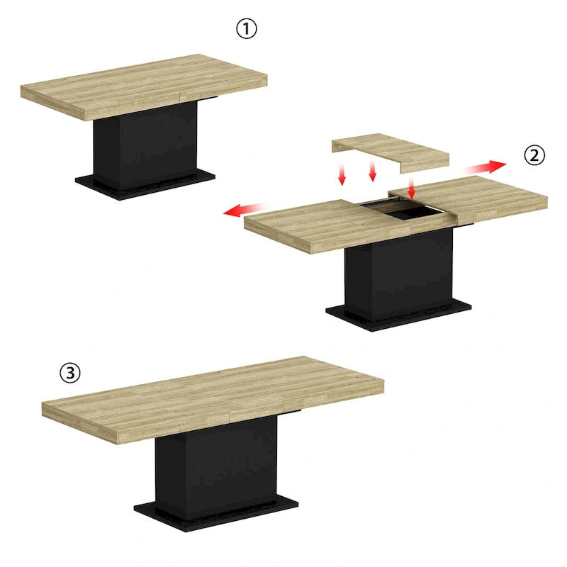Table de conférence extensible 78,7 W