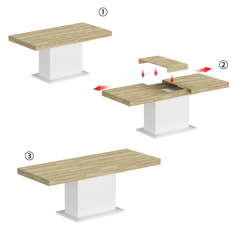 Table de conférence extensible 78,7 W