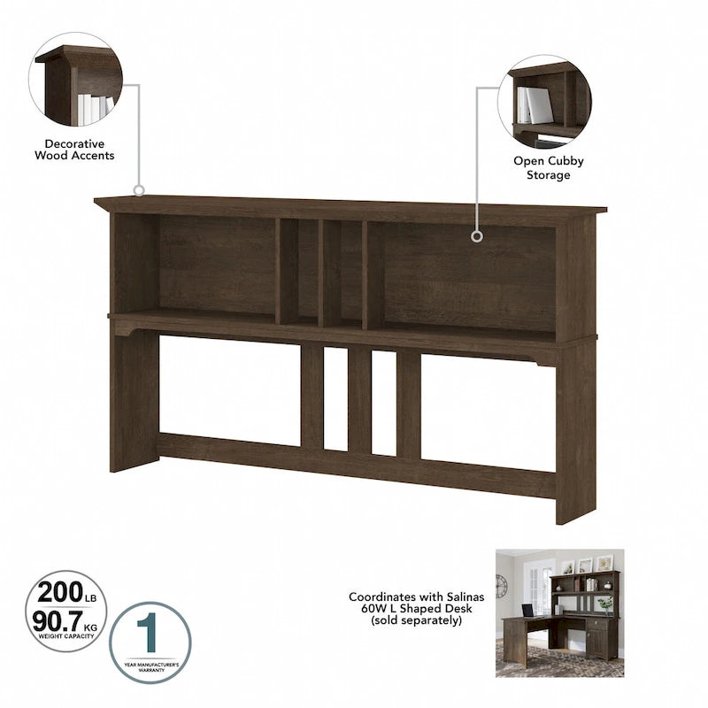 Bureau d'angle avec étagère de rangement