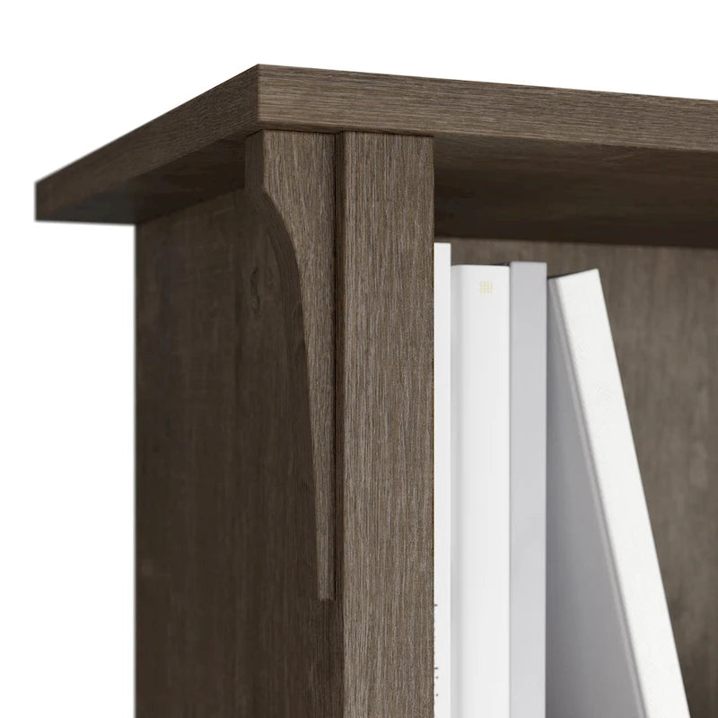 Bureau d'angle avec étagère de rangement