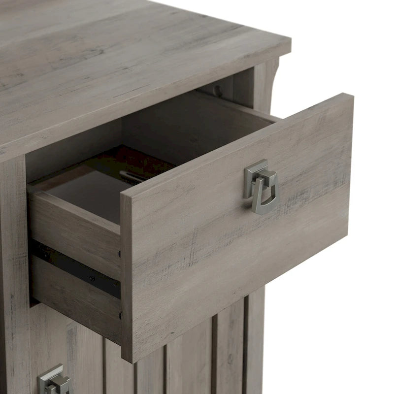 Bureau d'angle avec étagère de rangement