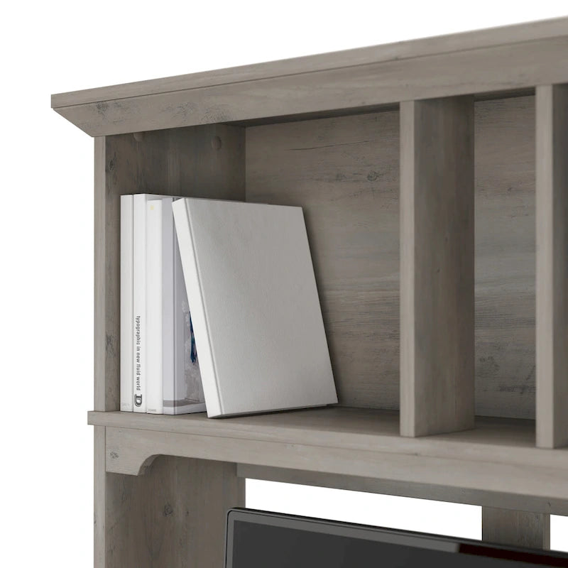 Bureau d'angle avec étagère de rangement