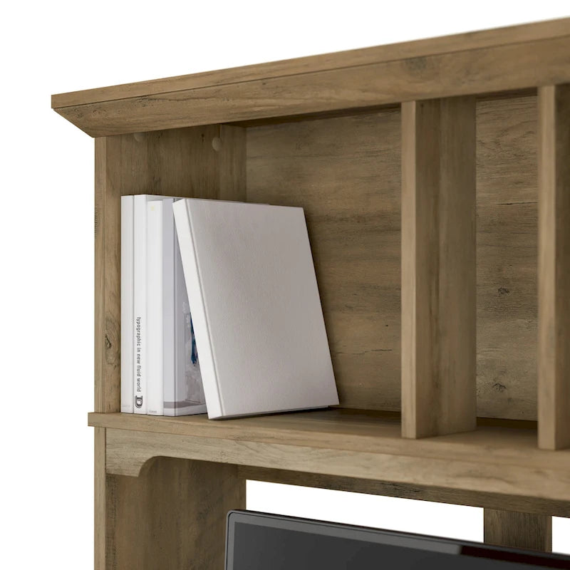 Bureau d'angle avec étagère de rangement