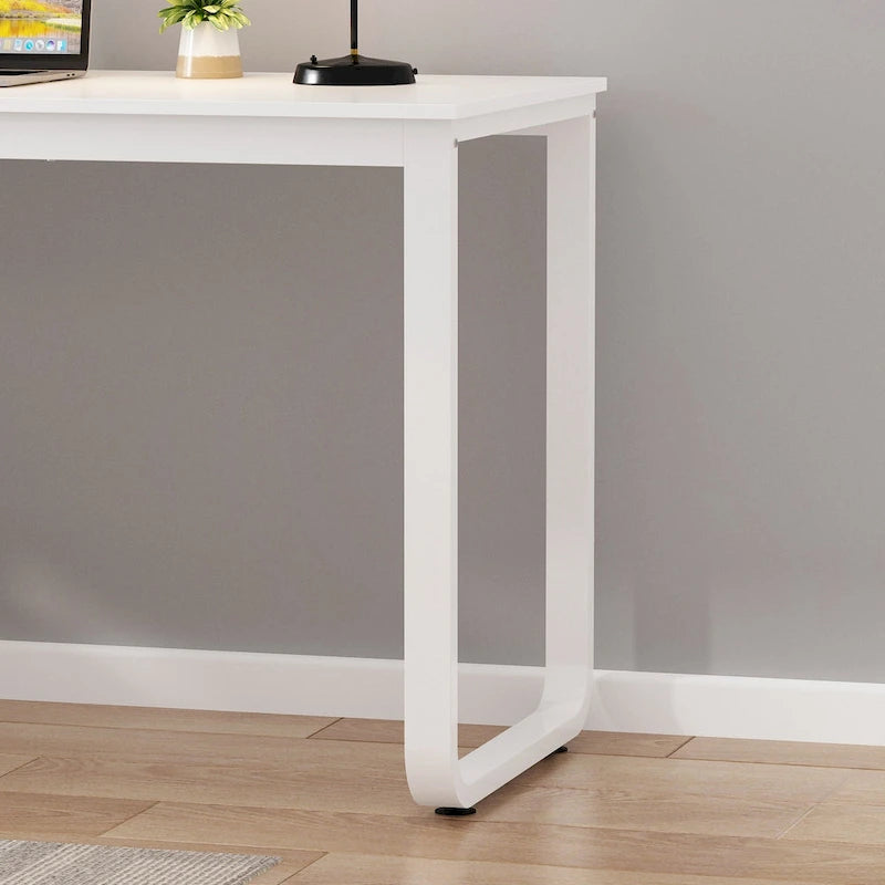 Bureau d'ordinateur d'angle en L de 55 pouces
