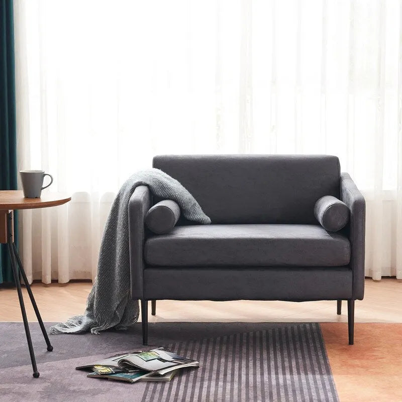 Chaise de détente enveloppante en tissu