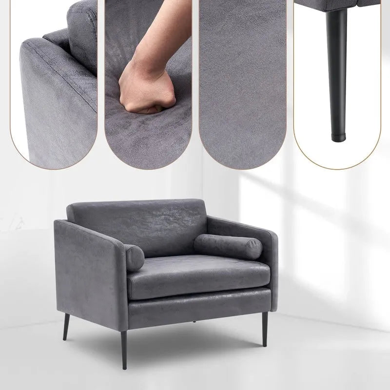 Chaise de détente enveloppante en tissu
