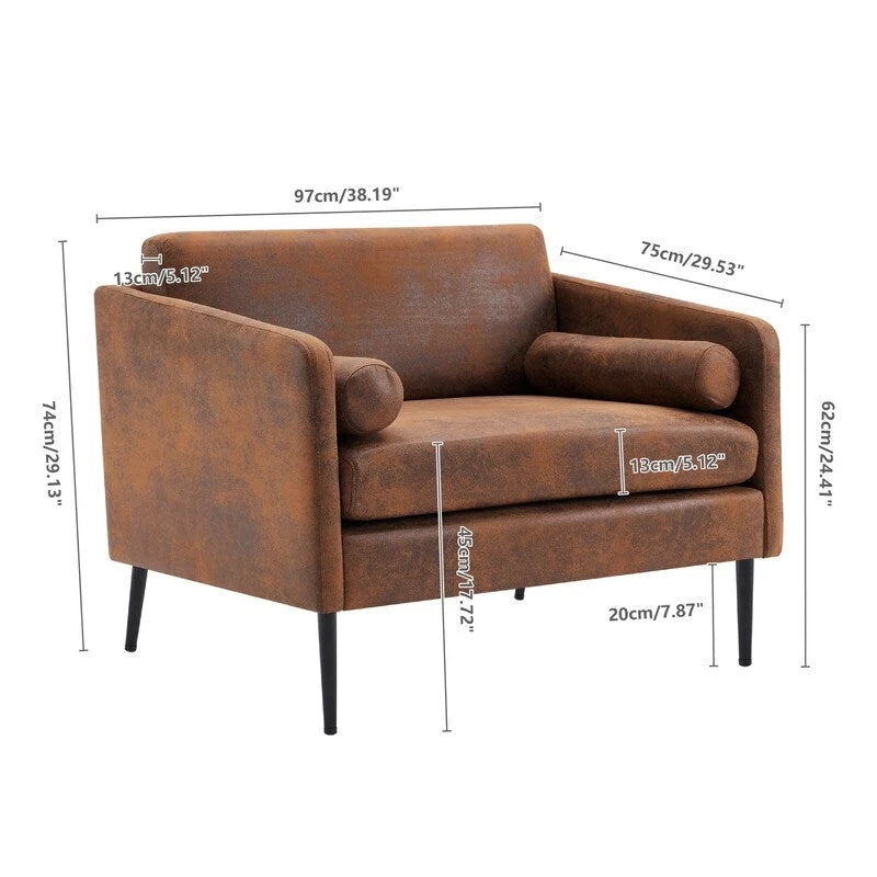 Chaise de détente enveloppante en tissu