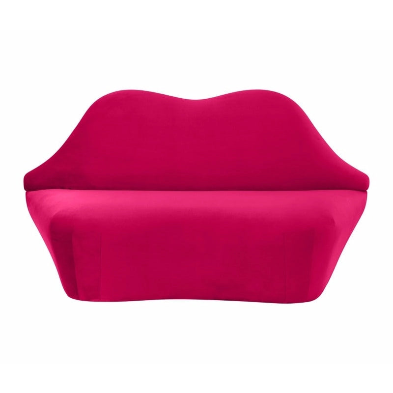 Banquette lèvre en velours