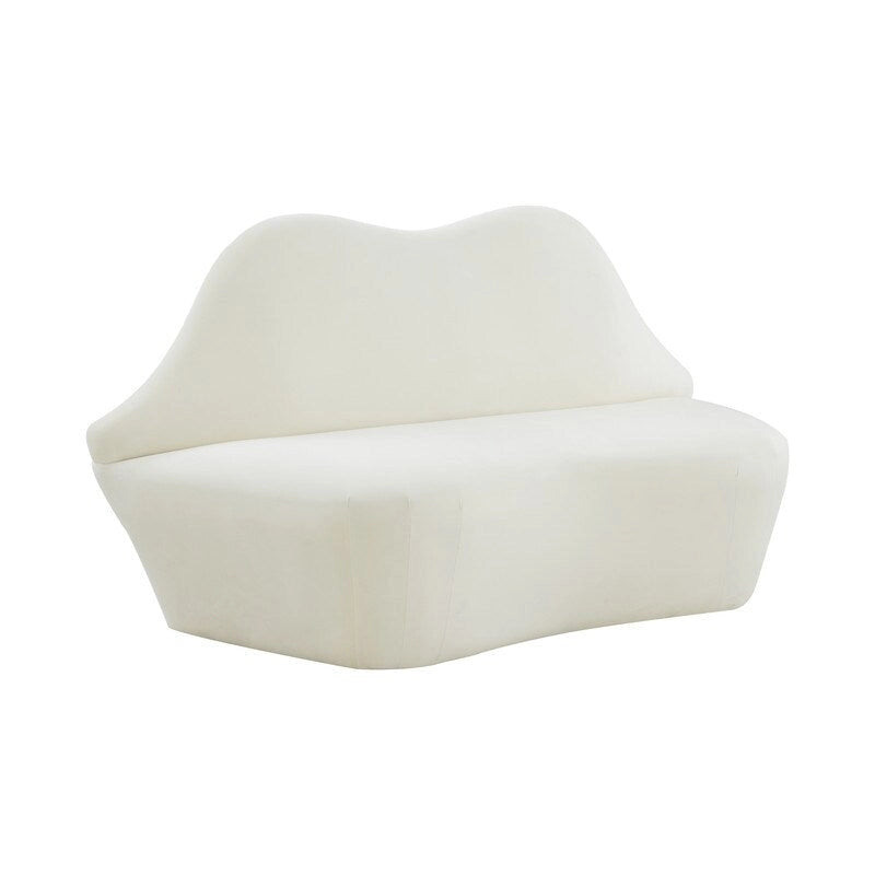 Banquette lèvre en velours