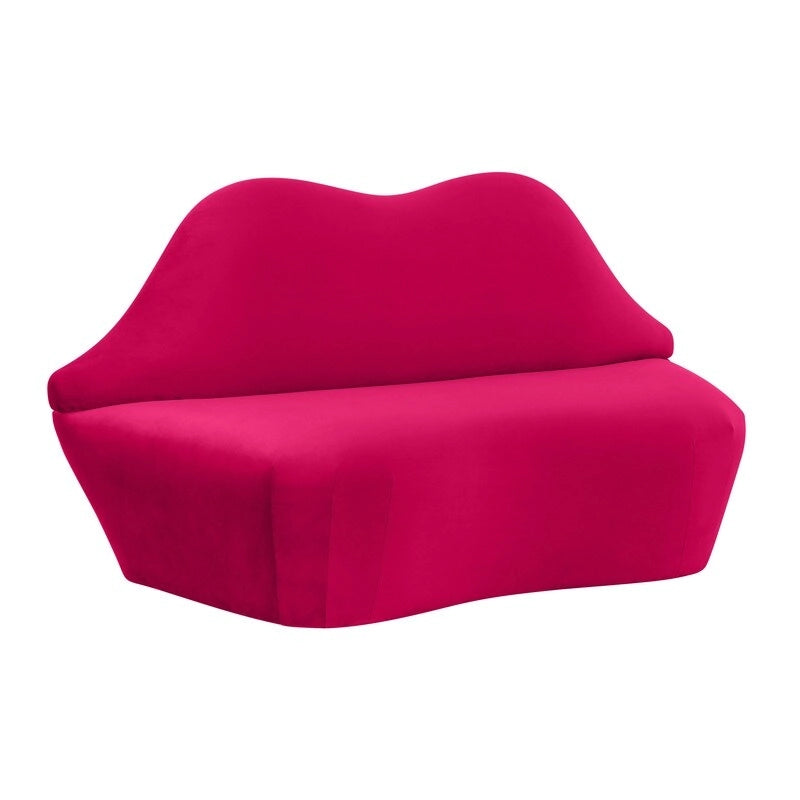 Banquette lèvre en velours