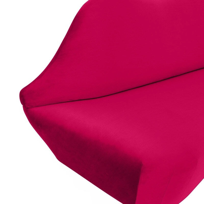 Banquette lèvre en velours