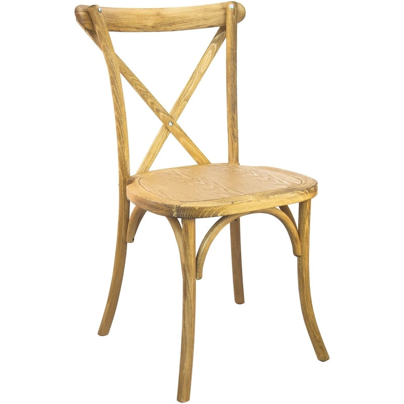 Chaise à dossier en X