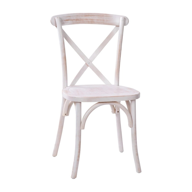 Chaise à dossier en X