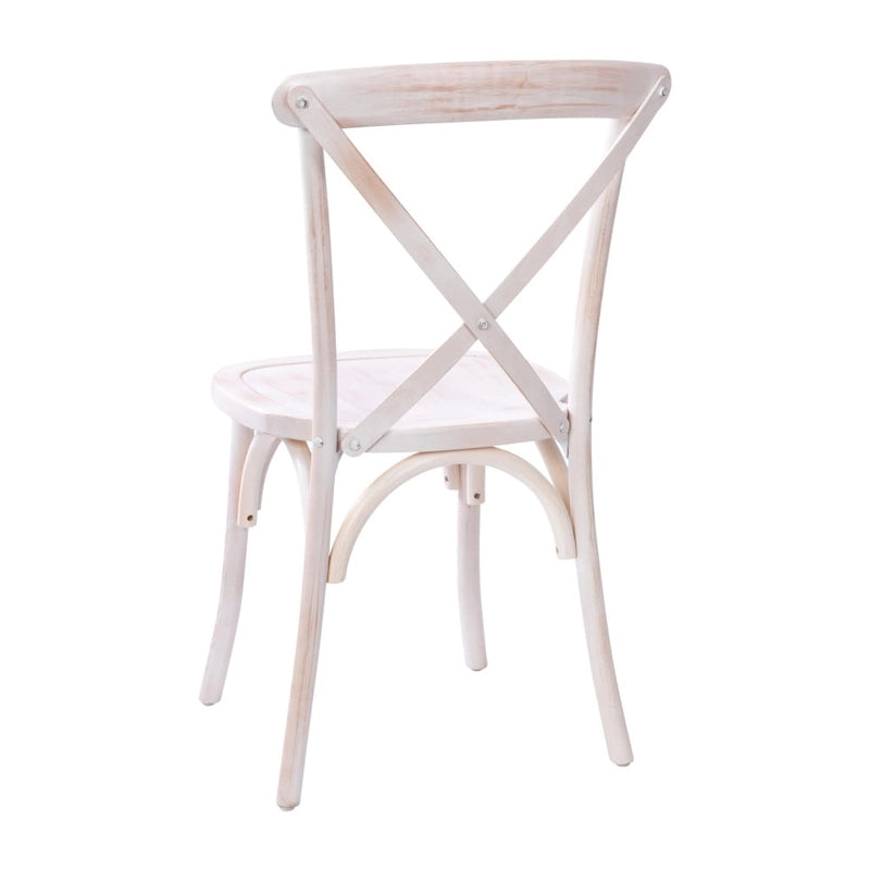 Chaise à dossier en X