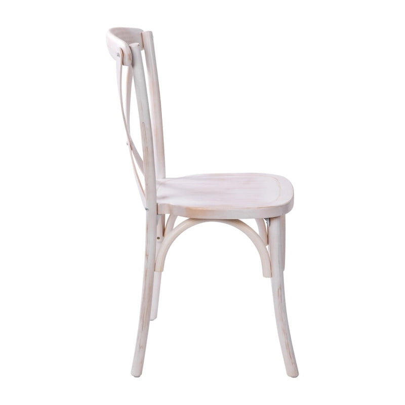 Chaise à dossier en X