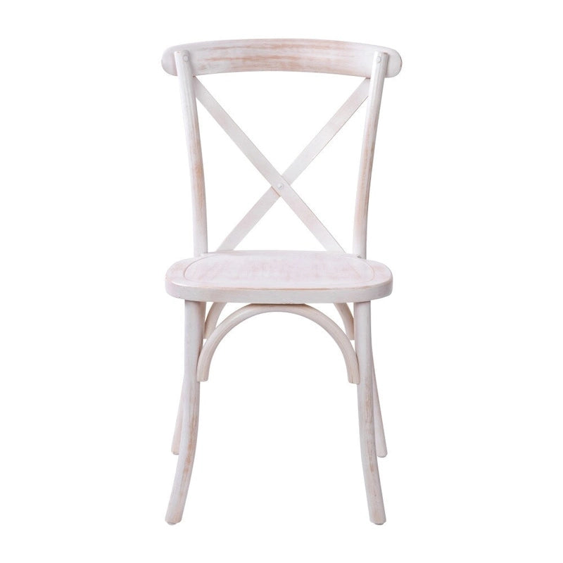 Chaise à dossier en X