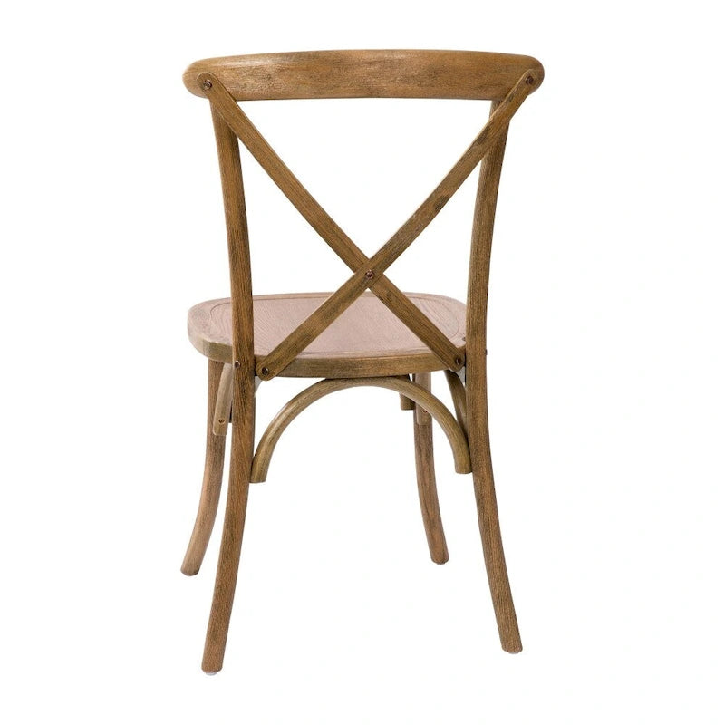 Chaise à dossier en X