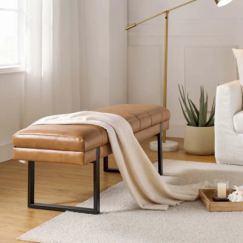 Banc matelassé de 52,5 pouces