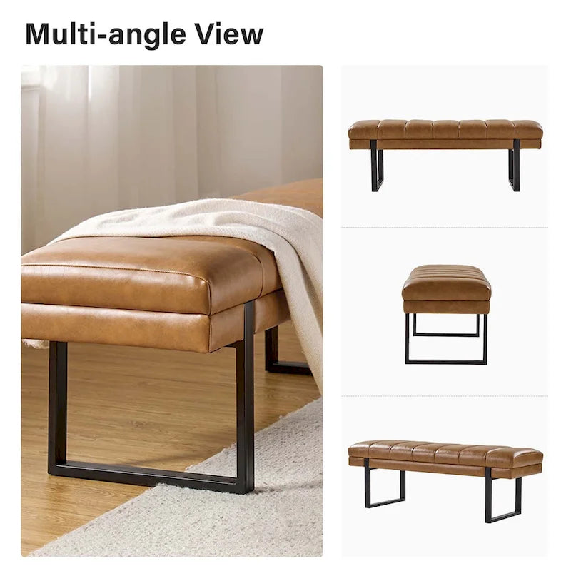 Banc matelassé de 52,5 pouces