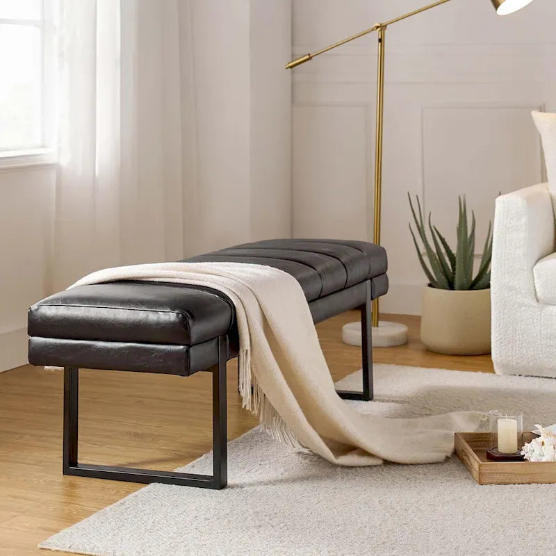 Banc matelassé de 52,5 pouces
