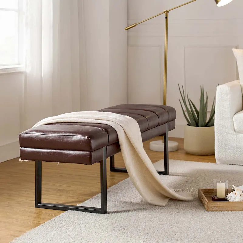 Banc matelassé de 52,5 pouces