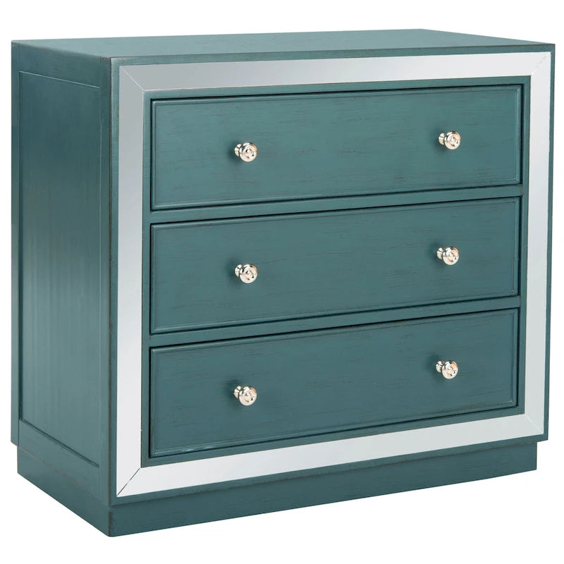 Commode à trois tiroirs avec miroir