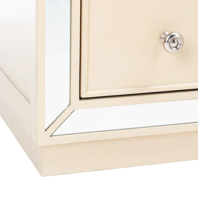 Commode à trois tiroirs avec miroir