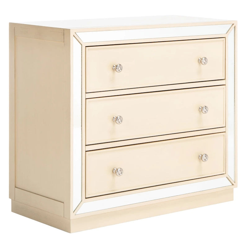 Commode à trois tiroirs avec miroir