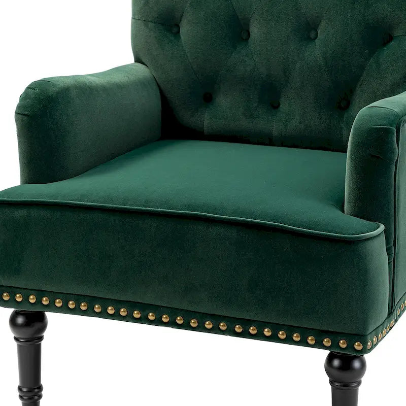 Fauteuil club capitonné de style transitoire